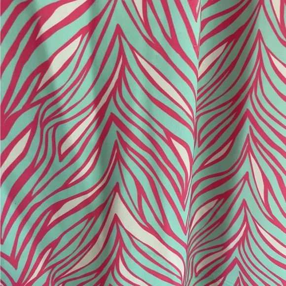 Lilly Pulitzer sleeveless pink and teal dress size medium - Picture 6 of 7